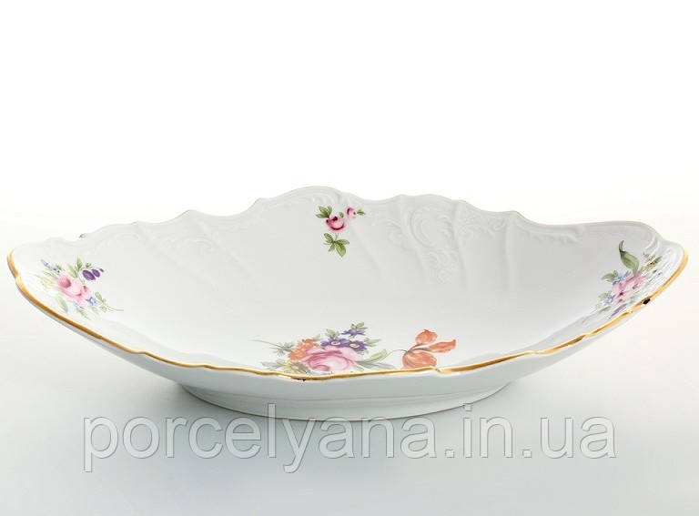 Кошик для хліба овальний 34 см Bernadotte Мейсенський букет 5309011, фото 1