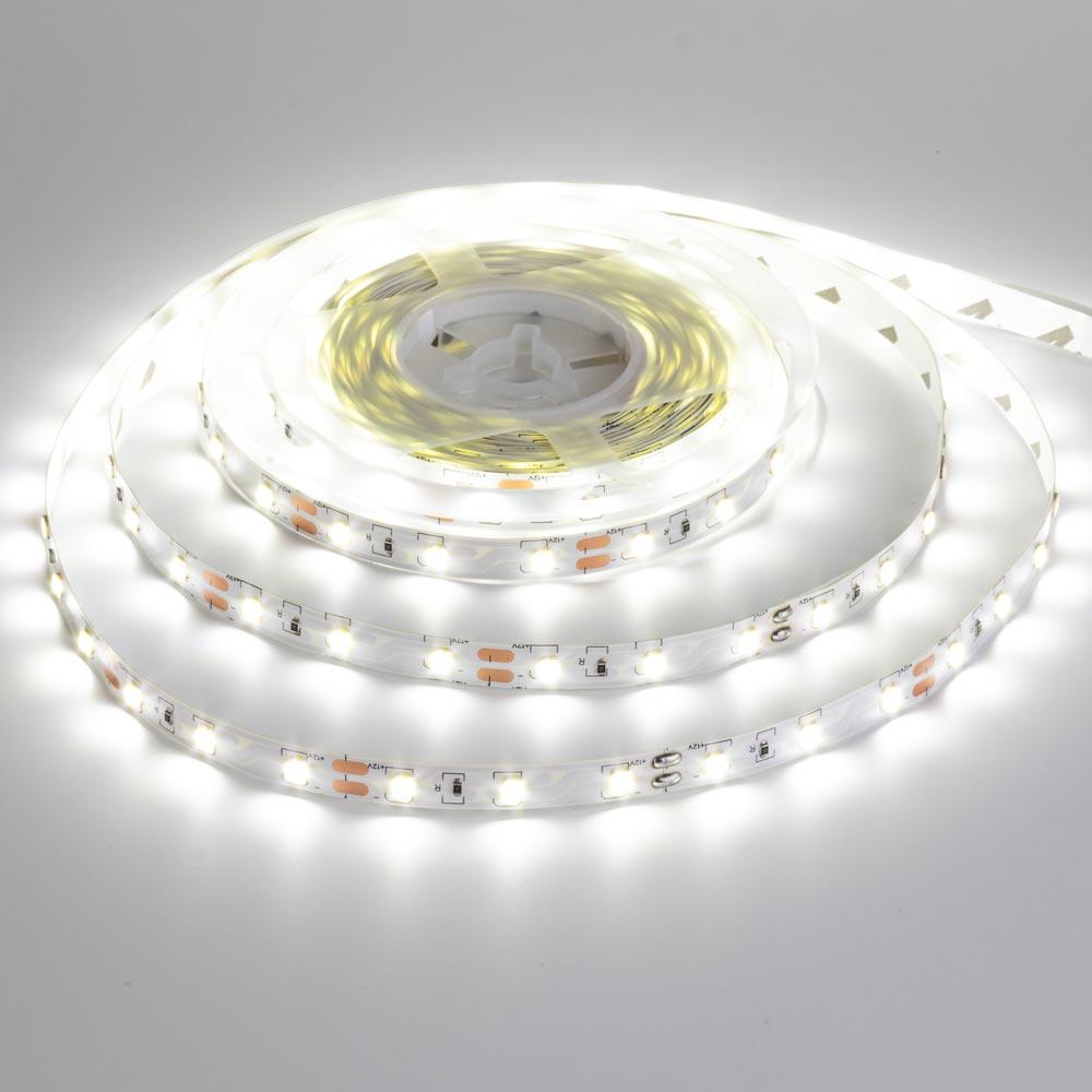Світлодіодна стрічка біла 12V smd 2835 60LED/м IP20, фото 1