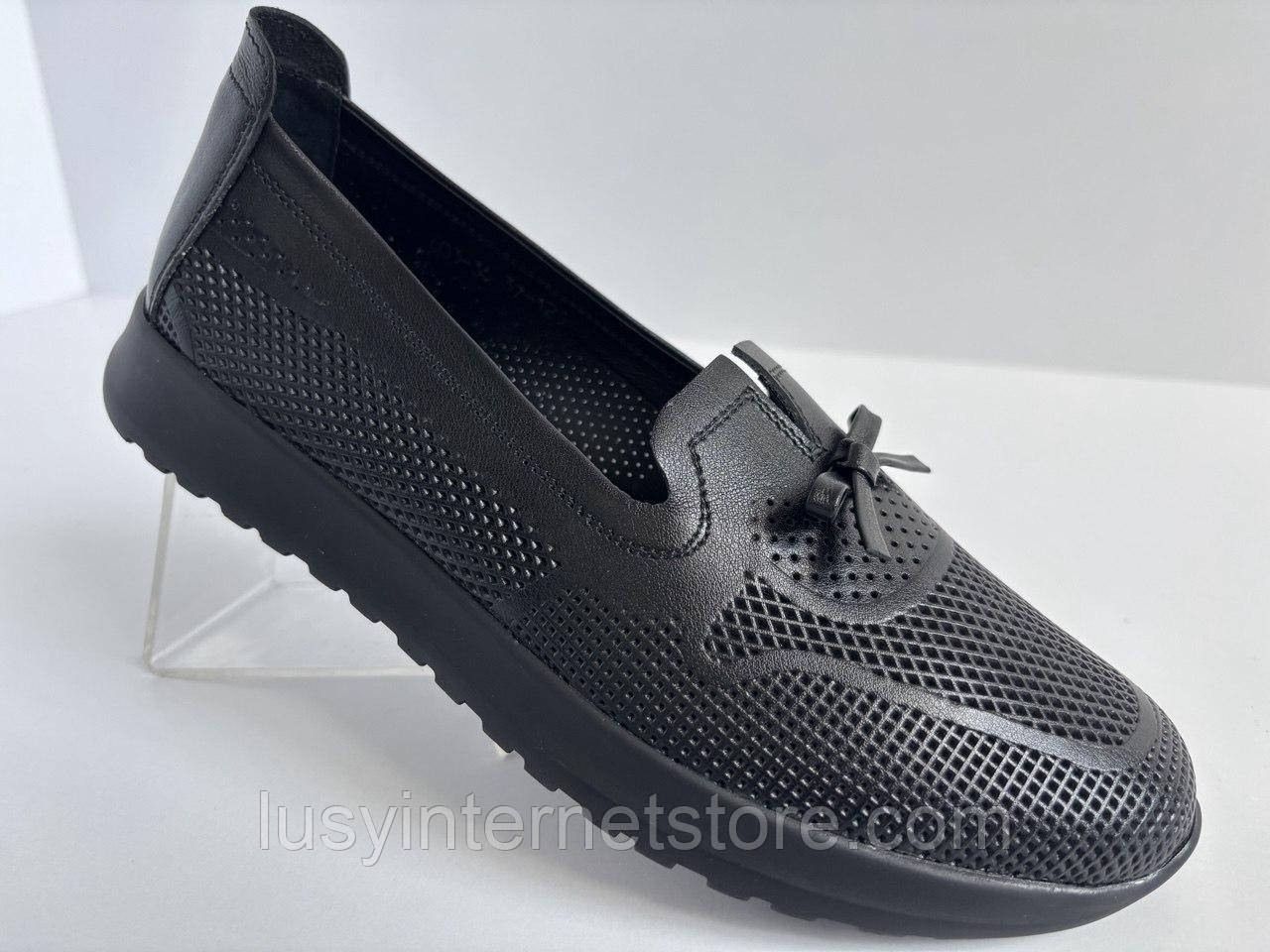 Туфлі жіночі лофери з натуральної шкіри від виробника модель ТН25-2016, фото 1