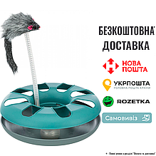 Іграшка Trixie Трек ігровий з мишкою «Crazy Circle» для котів, d:24 см, h:29 см