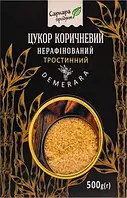 Цукор тростинний Демерара коричневий нерафінований Саркара продукт 500 г
