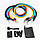 Набір стрічок еспандерів 5 штук, Еспандер трубчастий одножильний, Резинка еспандер для фітнесу supretto KS-48, фото 3