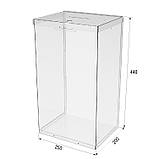 Ящик EKOSTAR с замком для пожертв та збору грошей 250x200x440. Об'єм 22 літрів, фото 3