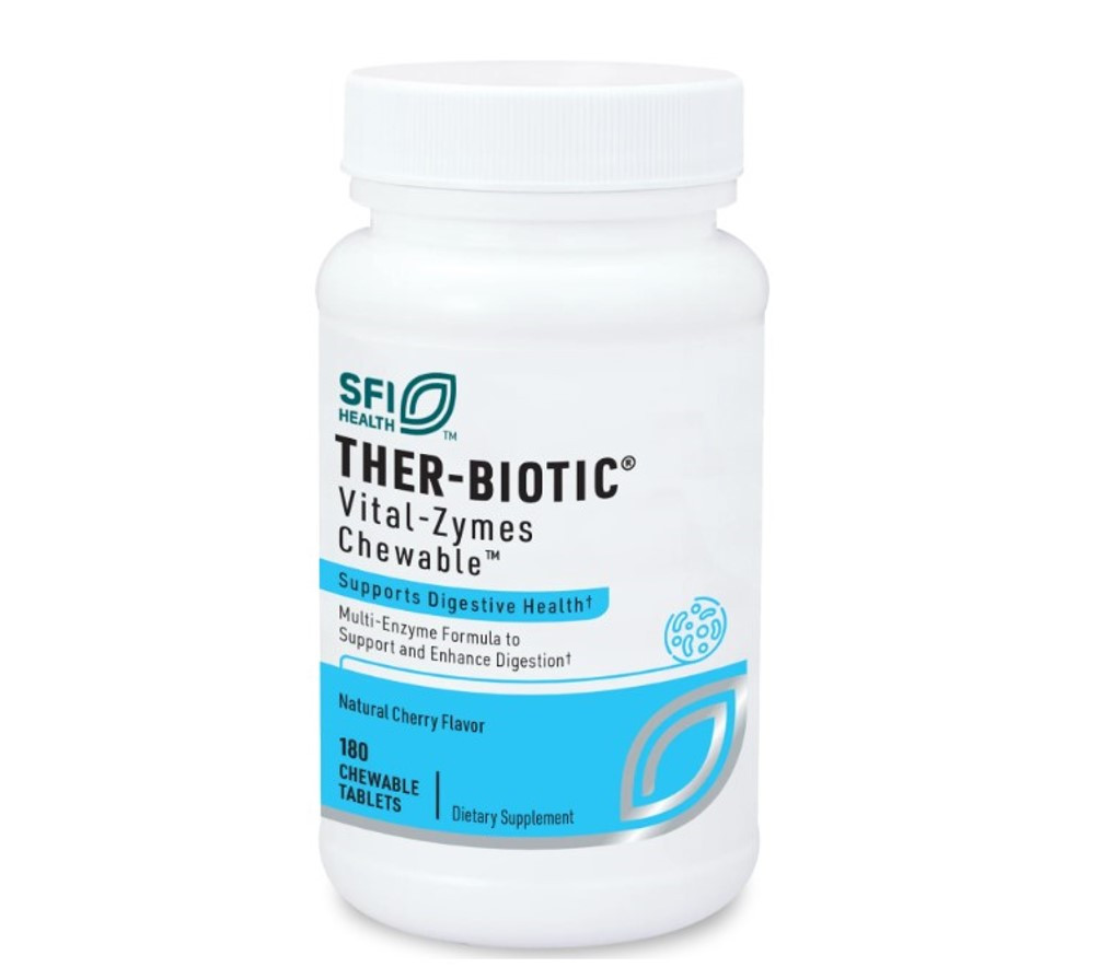 Klaire Vital-Zymes Chewable / Комплекс ферментів 180 жувальних таблеток