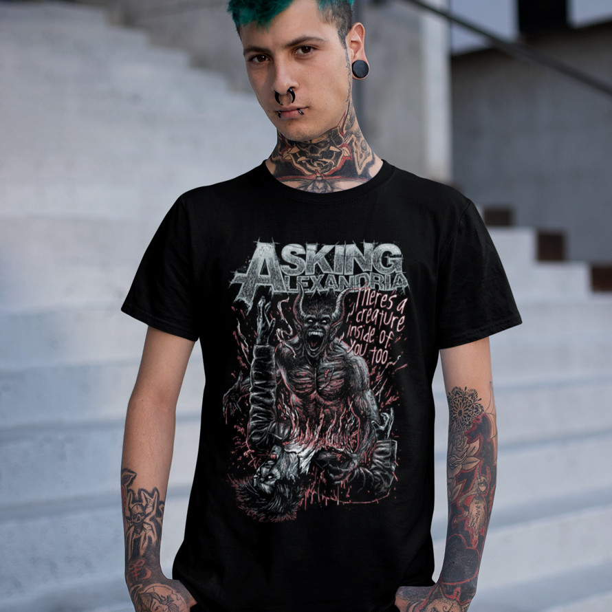Футболка Cult - Asking Alexandria - Theres A Creature Inside Of You Too (2013)