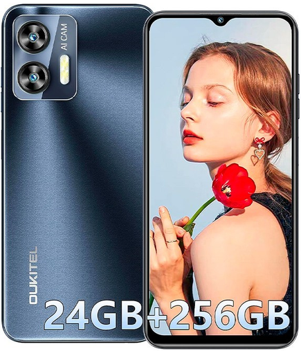 Смартфон Oukitel C35 Black 12/256GB 5150mAh Unisoc T616 Type-C + чохол