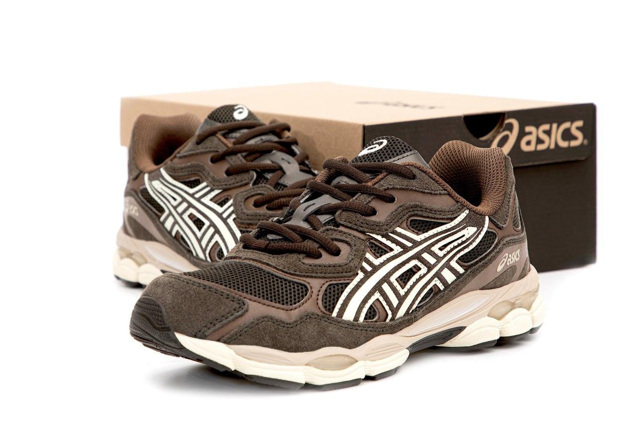 Чоловічі та жіночі кросівки Asics Gel NYC Brown Коричневі Взуття Асікс Гель Нук замша текстиль повсякденні демісезон унісекс