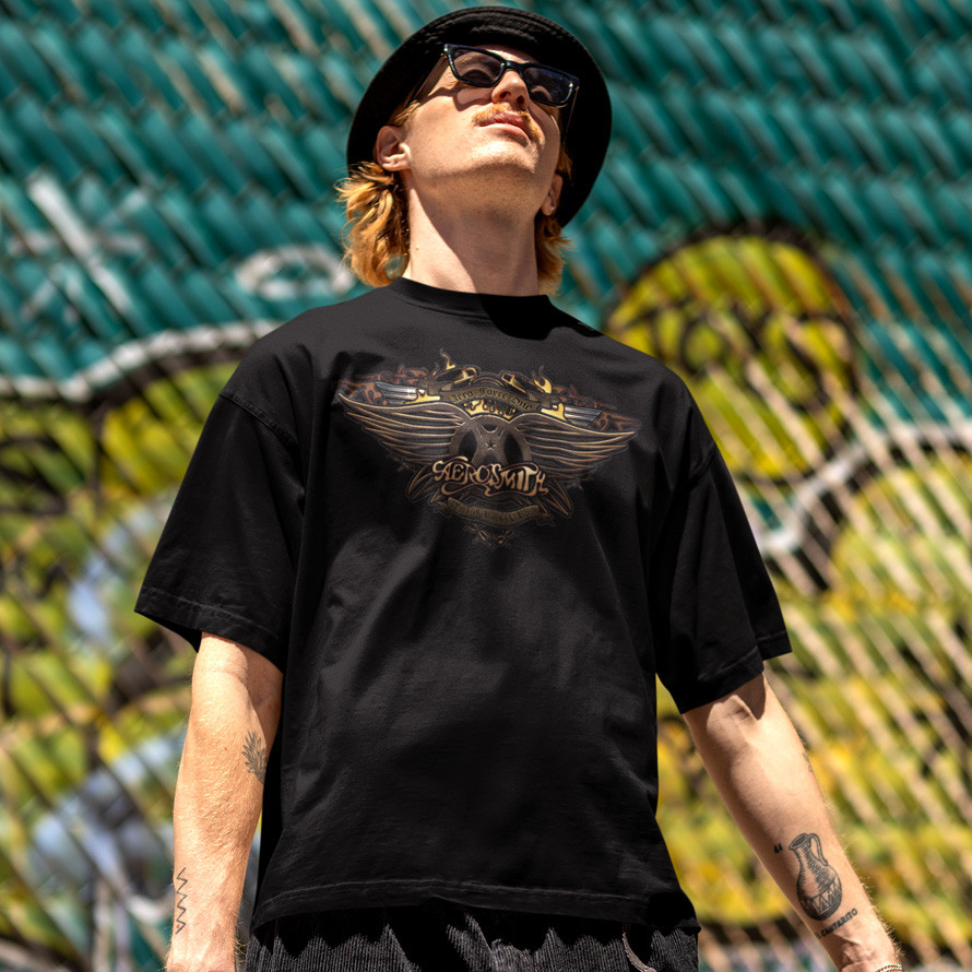 Футболка унісекс Aerosmith (This Is Rock N Roll) XS чорний, фото 1