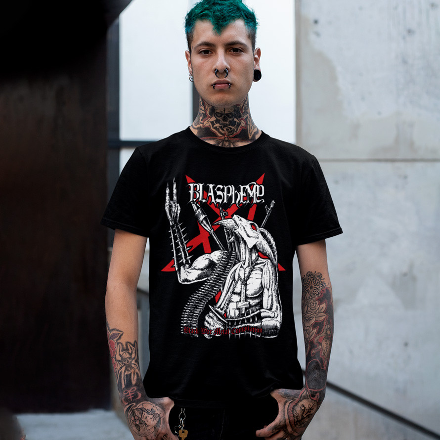 Футболка унісекс Blasphemy (Black War Metal Compilation Tribute) XS чорний, фото 1