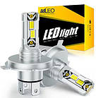 H4 LED лампи AILEO Canbus білі 6500K 85W 18000 Lm для автомобільних фар
