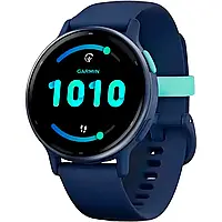 Смарт-годинник Garmin vivoactive 5 Metallic Navy Aluminum Bezel with Navy Case and Silicone Band (010-02862-12