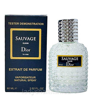 Тестер VIP Dior Sauvage Elixir (Діор Саваж Елексір), чоловічі 60 мл