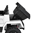 Електромобіль дитячий двомісний Mercedes-Benz Unimog 350W, 36V (білий колір) з відкидним кузовом, фото 5