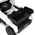 Електромобіль дитячий двомісний Mercedes-Benz Unimog 350W, 36V (білий колір) з відкидним кузовом, фото 4