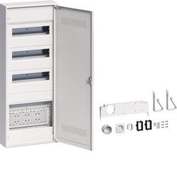 Щит Volta Hybrid на 36 мод + 1 панель для ММ, зовнішньої установки пластикові двери, Hager VA603WWH