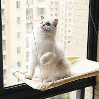 Гамак лежанка на вікно для кота Hammock Cat бежевий (GS-176909)