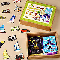 Дерев'яний пазл-сортер Дошки Сегена: транспорт Ubee ПСФ051