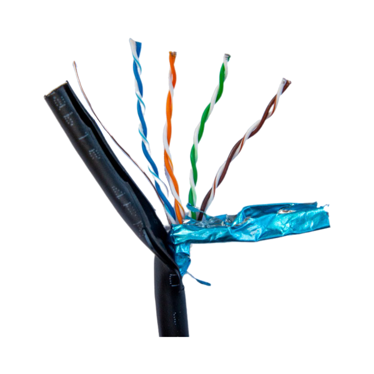 Кабель мережева звита пара для зовнішньої.робот Gear CАТ.5E FTP-CU-4Px2x0.51 Copper-double jacket PVC+PE