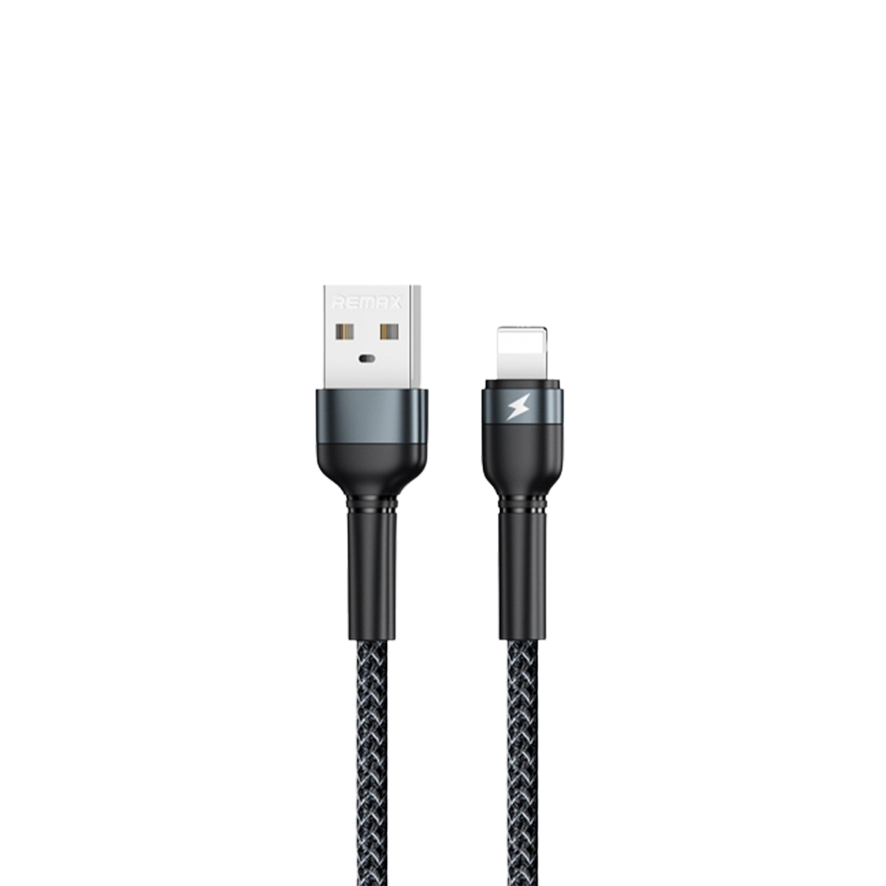 Кабель Remax Jany USB 2.0 to Lightning 2.4A 1M Чорний (RC-124i), фото 1