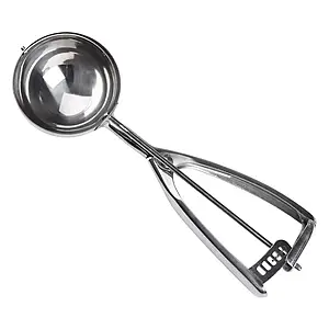 Кругла ложка для морозива 7,2х23 см з нержавіючої сталі