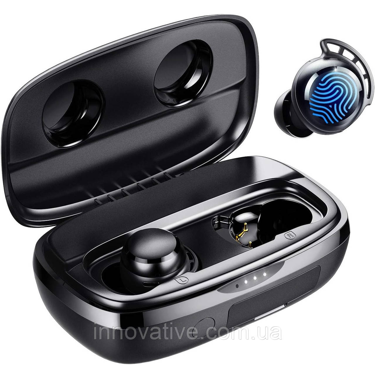 Бездротові навушники Tribit FlyBuds 3 TWS із зарядним кейсом на 2600 mAh (Чорний)