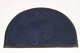 Килимок вхідний 50x80 см напівкруглий з бортом 2182/7