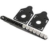 Лінійка чотиристоронній шаблон шаблометр ручний AR-02 Алюміній, фото 10