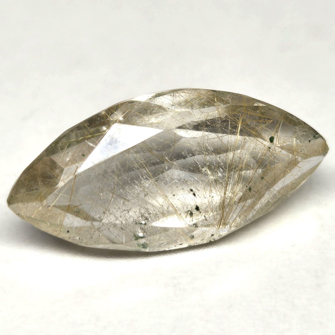 Рутиловий кварц натуральний для створення ювелірних прикрас 15 ct