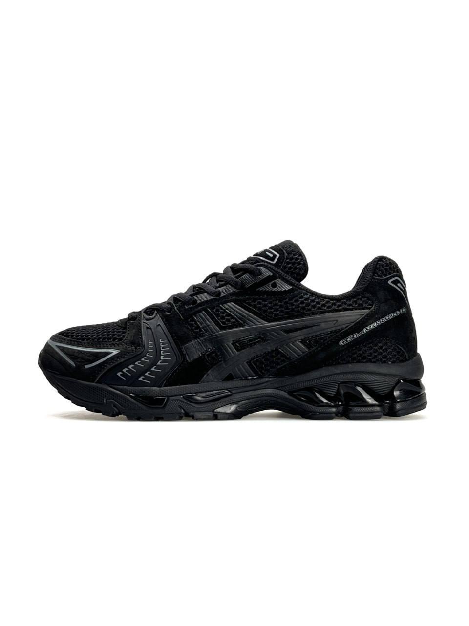 Чоловічі кросівки ASICS Gel-Kahana 14 All Black, чоловічі кеди Асикс шкіра замша текстиль чорні. Чоловіче взуття