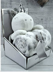 Іграшка Єдиноріг з крилами,плед 160 см( білий)