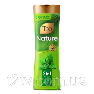Шампунь Teo Beauty Nature 2 in 1 Nettle Shampoo & Conditioner 350 мл (3800024046728), фото 1