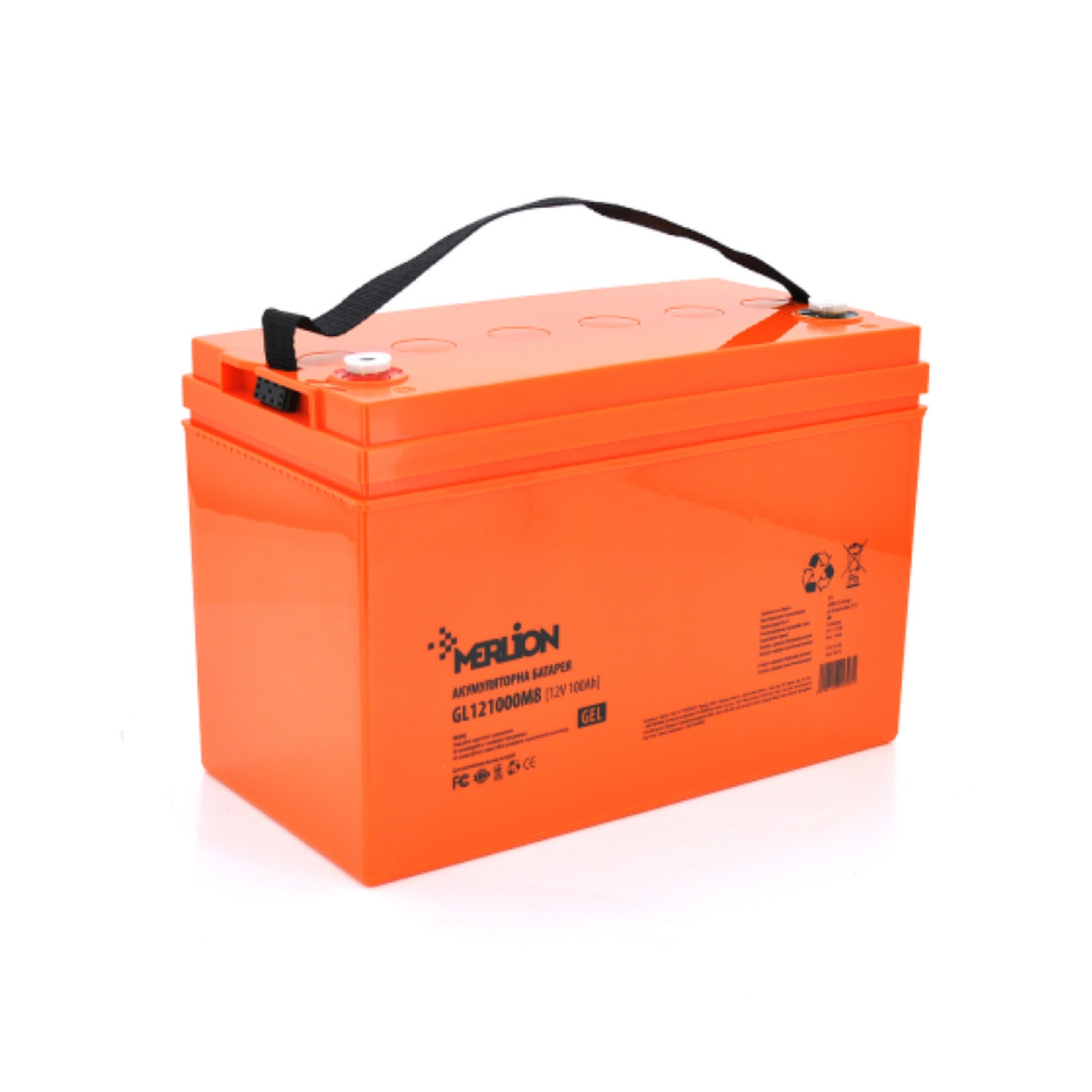 Гелевий акумулятор Merlion GL121000M8 12В 100Аг, фото 1