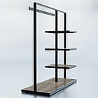 Стійка "SNIP" H1350 L1200 W500. Рейл торговий для одягу для дому та бутіка., фото 3