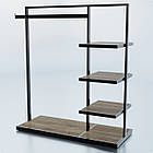 Стійка "SNIP" H1350 L1200 W500. Рейл торговий для одягу для дому та бутіка., фото 2