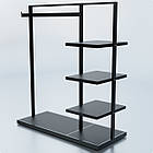 Стійка "SNIP" H1350 L1200 W500. Рейл торговий для одягу для дому та бутіка., фото 3