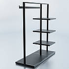 Стійка "SNIP" H1350 L1200 W500. Рейл торговий для одягу для дому та бутіка., фото 2