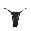 Трусики мереживні Star Night зі стразами LOVE, чорні, XL, фото 6