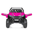 Двомісний дитячий електромобіль Багі Joy UTV (рожевий колір) 4WD, фото 3