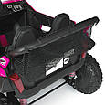 Двомісний дитячий електромобіль Багі Joy UTV (рожевий колір) 4WD, фото 7