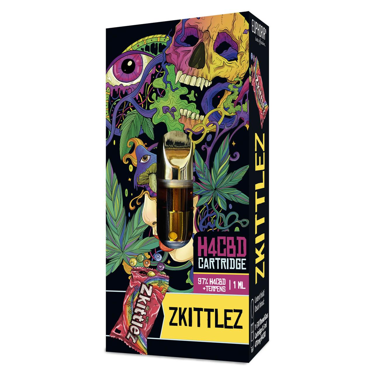 🔥 Euphoria 97% H4CBD Картридж 510 1 мл | Skunk Zkittlez | 510 Thread 💨