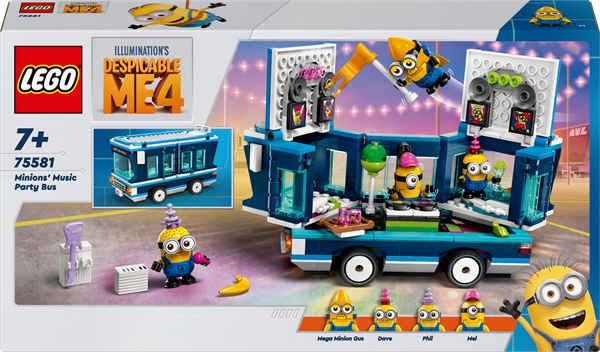Конструктор LEGO Despicable Me Музичний автобус для вечірок Міньйонів 379 деталей (75581)