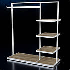 Стійка "SNIP" H1350 L1200 W500. Рейл торговий для одягу для дому та бутіка., фото 2