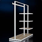 Стійка "SNIP" H1350 L1200 W500. Рейл торговий для одягу для дому та бутіка., фото 3