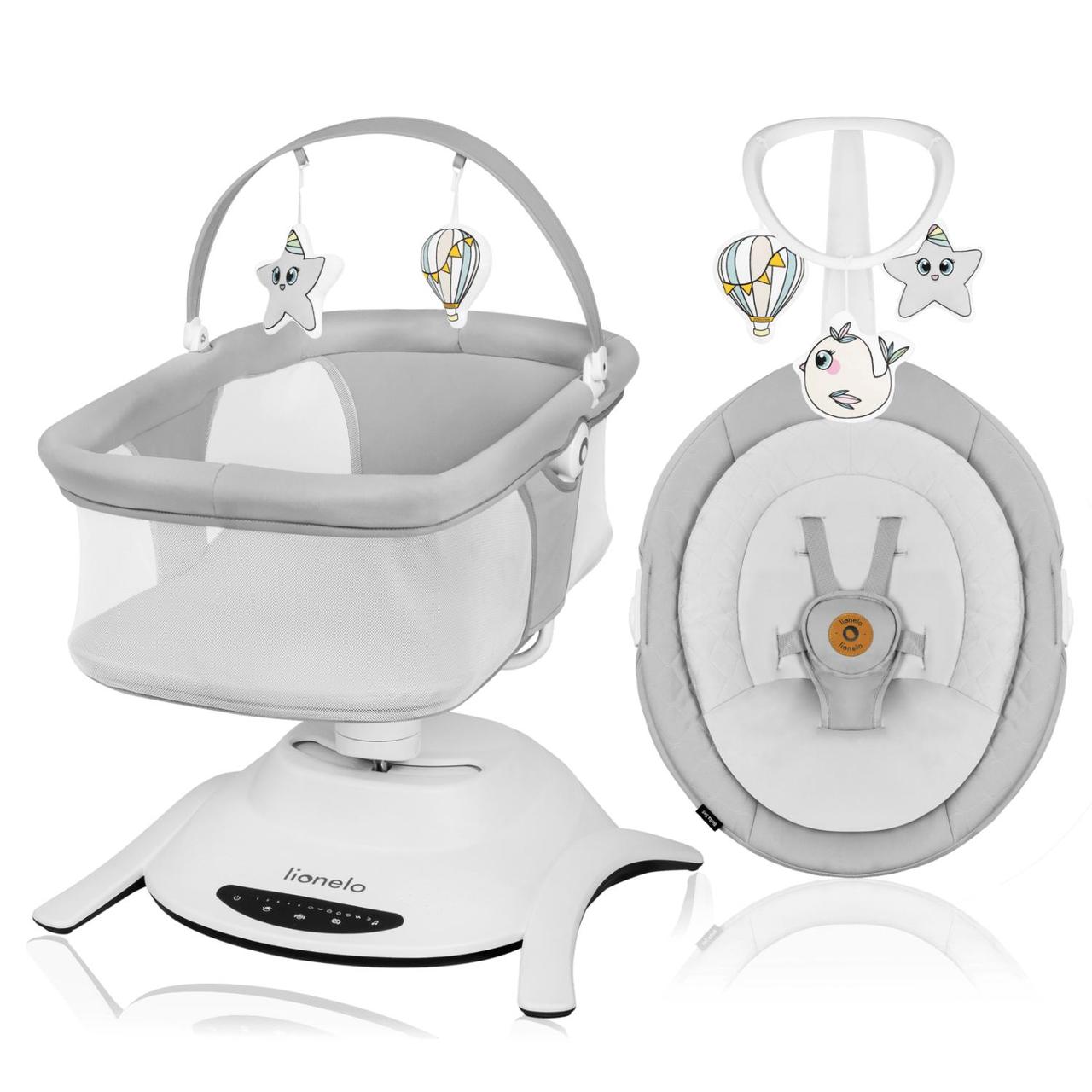 Гойдалка-ліжко Lionelo BELLA SET GREY CONCRETE