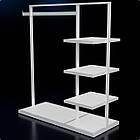 Стійка "SNIP" H1350 L1200 W500. Рейл торговий для одягу для дому та бутіка., фото 2