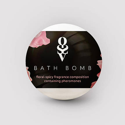 Бомбочка для ванни з феромонами Obsessive Bath bomb Floral - Spicy (100 г), фото 3