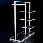 Стійка "SNIP" H1350 L1200 W500. Рейл торговий для одягу для дому та бутіка., фото 3