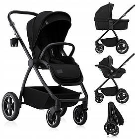 Універсальна коляска 3 в 1 Lionelo MERIL 3IN1 BLACK ONYX