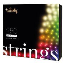 Лінійна гірлянда Twinkly Smart LED Strings RGBW 250 BT+WiFi Gen II IP44 кабель черный (TWS250SPP-BEU)