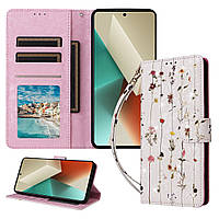 Чохол-книжка Color Book Leather для Xiaomi Redmi Note 13 Pro 5G / Poco X6 5G Spring Flowers